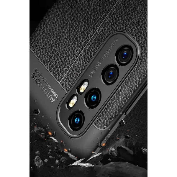 Xiaomi Mi Note 10 Lite Kılıf Auto Focus Kapak - Kırmızı