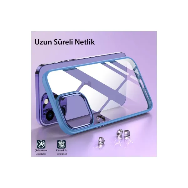 Apple İphone 13 Pro Max Kılıf Power Silikon - Mor
