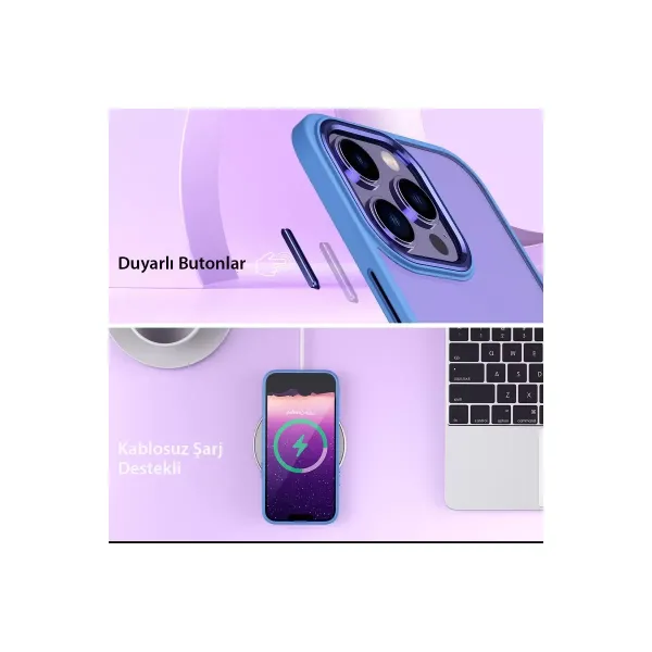Apple İphone 13 Pro Max Kılıf Power Silikon - Koyu Yeşil