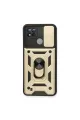 Realme C11 2021 Kılıf Pars Lens Yüzüklü Silikon - Gold