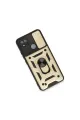 Realme C11 2021 Kılıf Pars Lens Yüzüklü Silikon - Gold