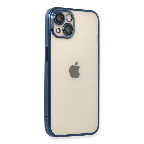 Apple İphone 13 Kılıf Razer Lensli Silikon - Lacivert