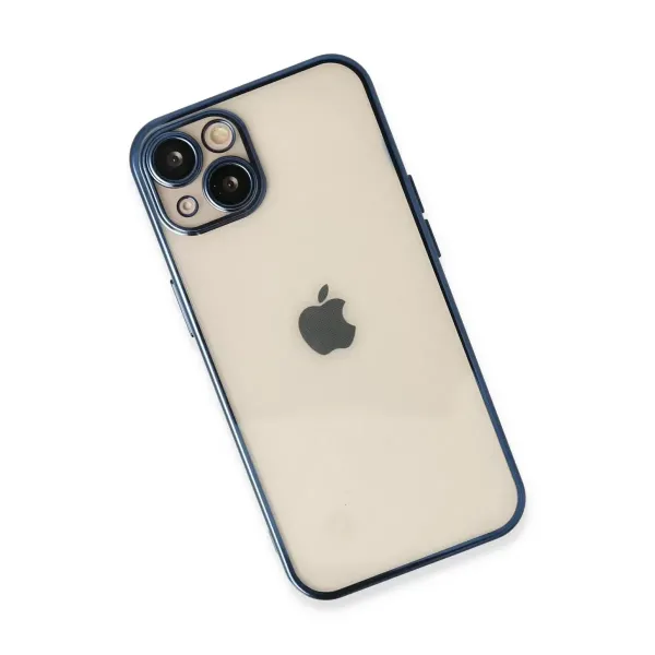 Apple İphone 13 Kılıf Razer Lensli Silikon - Lacivert