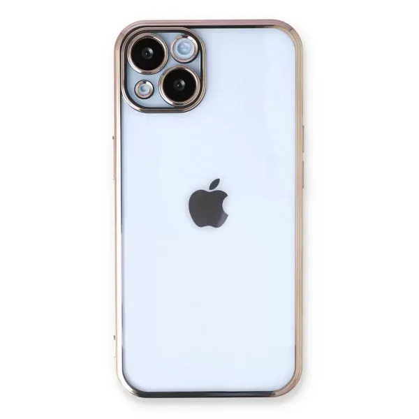 Apple İphone 13 Kılıf Razer Lensli Silikon - Gold
