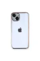 Apple İphone 13 Kılıf Razer Lensli Silikon - Gold