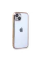 Apple İphone 13 Kılıf Razer Lensli Silikon - Gold