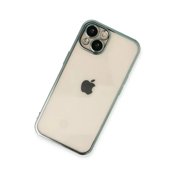 Apple İphone 13 Kılıf Razer Lensli Silikon - Yeşil