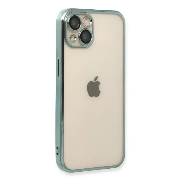 Apple İphone 13 Kılıf Razer Lensli Silikon - Yeşil
