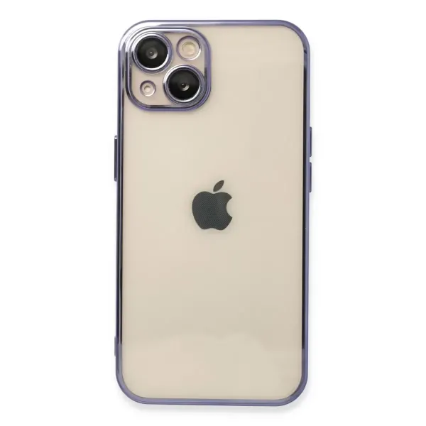 Apple İphone 13 Kılıf Razer Lensli Silikon - Mor