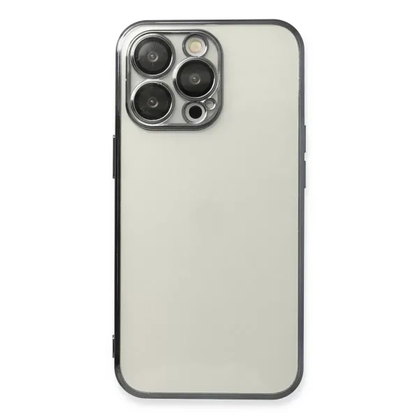 Apple İphone 13 Pro Kılıf Razer Lensli Silikon - Siyah