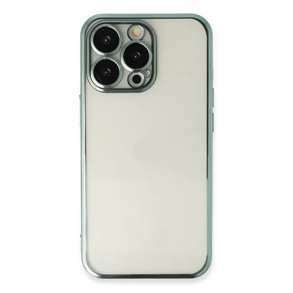 Apple İphone 13 Pro Kılıf Razer Lensli Silikon - Yeşil