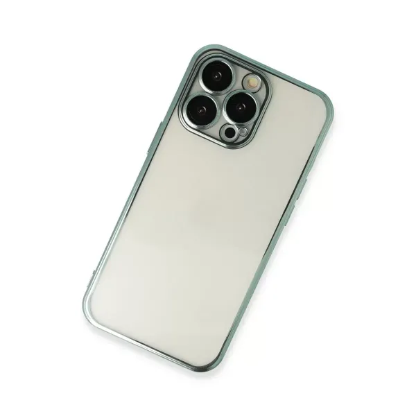 Apple İphone 13 Pro Kılıf Razer Lensli Silikon - Yeşil