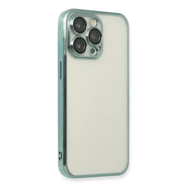 Apple İphone 13 Pro Kılıf Razer Lensli Silikon - Yeşil