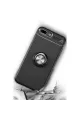 Apple İphone 7 Plus Kılıf Range Yüzüklü Silikon - Kırmızı