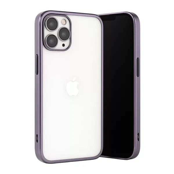 Apple İphone 13 Pro Max Kılıf Razer Lensli Silikon - Mor
