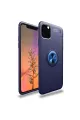 Apple İphone 11 Pro Kılıf Range Yüzüklü Silikon - Mavi