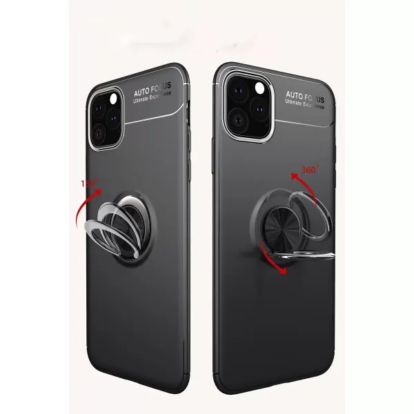 Apple İphone 11 Pro Kılıf Range Yüzüklü Silikon - Mavi