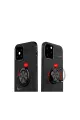 Apple İphone 12 Mini Kılıf Range Yüzüklü Silikon - Siyah