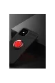 Apple İphone 12 Mini Kılıf Range Yüzüklü Silikon - Siyah-kırmızı