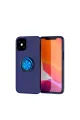 Apple İphone 12 Mini Kılıf Range Yüzüklü Silikon - Mavi