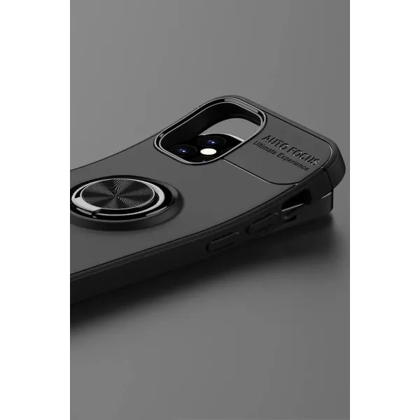 Apple İphone 12 Mini Kılıf Range Yüzüklü Silikon - Mavi