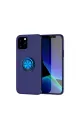 Apple İphone 12 Kılıf Range Yüzüklü Silikon - Mavi
