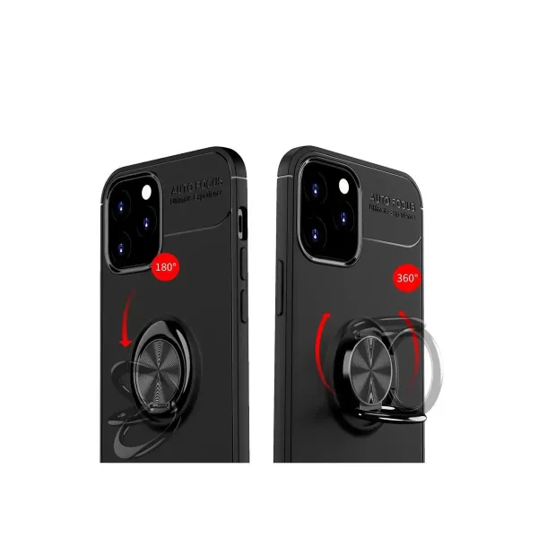 Apple İphone 12 Kılıf Range Yüzüklü Silikon - Mavi