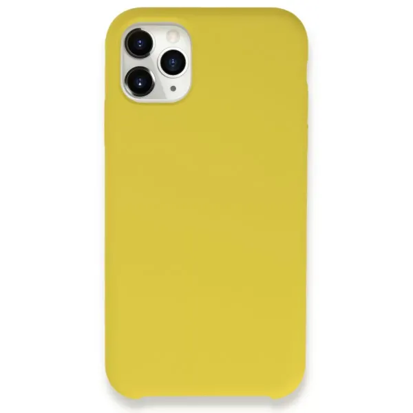 Apple İphone 11 Pro Max Kılıf Lansman Legant Silikon - Sarı