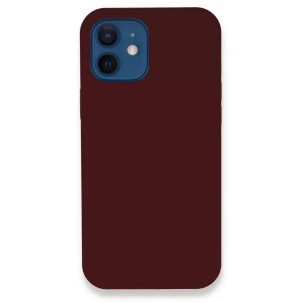 Apple İphone 12 Kılıf Lansman Legant Silikon - Bordo