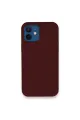 Apple İphone 12 Kılıf Lansman Legant Silikon - Bordo