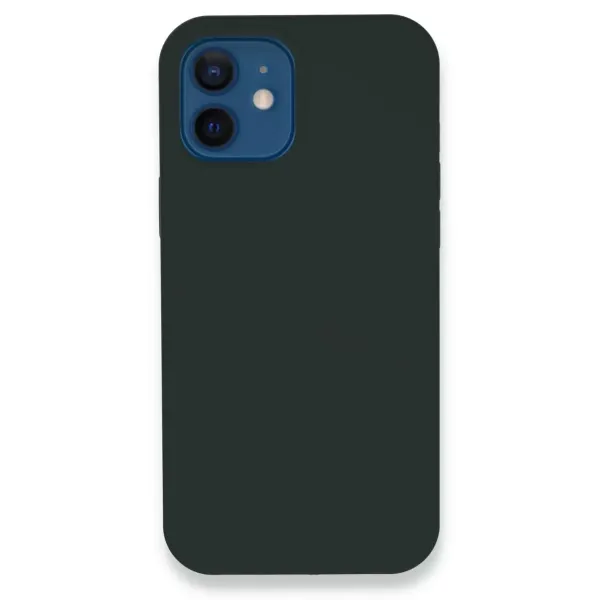 Apple İphone 12 Kılıf Lansman Legant Silikon - Koyu Yeşil