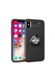 Apple İphone Xs Max Kılıf Range Yüzüklü Silikon - Siyah
