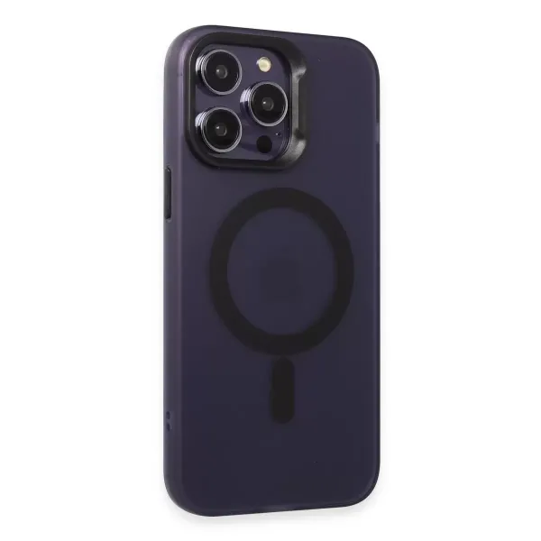 Joko Apple İphone 14 Pro Max Kılıf Mateks Magsafe Kapak - Derin Mor