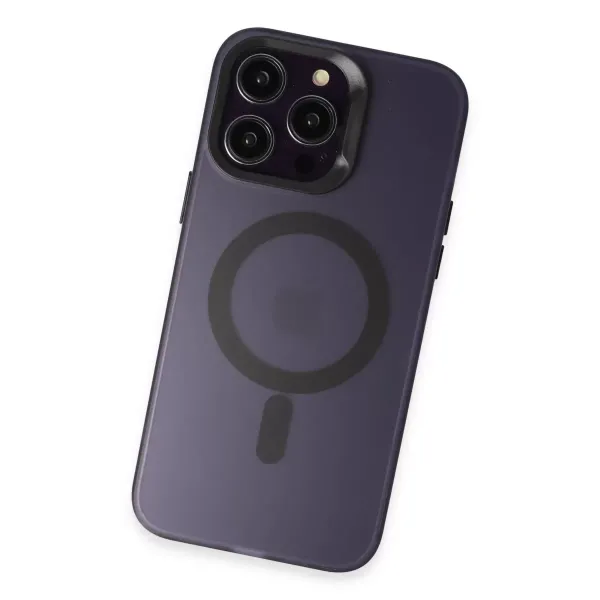 Joko Apple İphone 14 Pro Max Kılıf Mateks Magsafe Kapak - Derin Mor