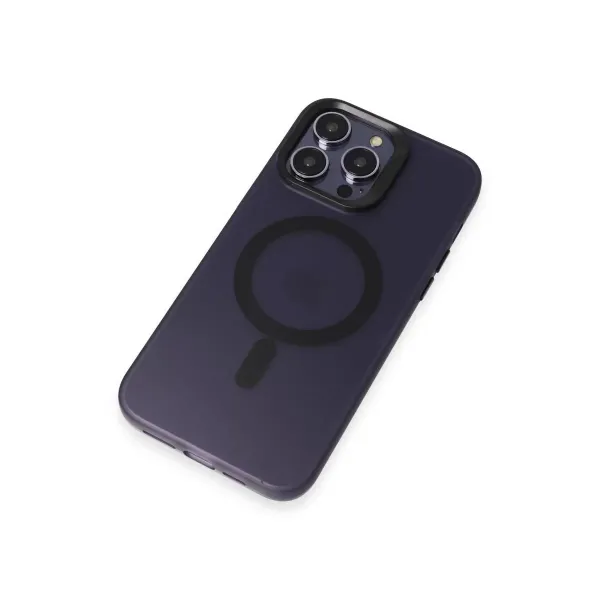 Joko Apple İphone 14 Pro Max Kılıf Mateks Magsafe Kapak - Derin Mor