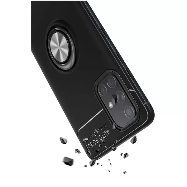 Samsung Galaxy M31s Kılıf Range Yüzüklü Silikon - Kırmızı