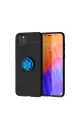 Huawei Y5p Kılıf Range Yüzüklü Silikon - Siyah-mavi