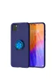 Huawei Y5p Kılıf Range Yüzüklü Silikon - Mavi