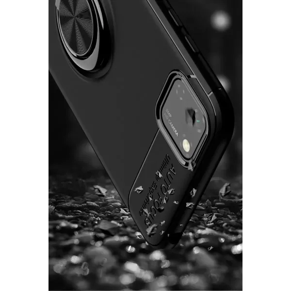 Huawei Y5p Kılıf Range Yüzüklü Silikon - Kırmızı