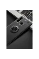 Huawei Y6p Kılıf Range Yüzüklü Silikon - Siyah