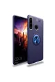 Huawei Y6p Kılıf Range Yüzüklü Silikon - Mavi