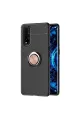 Oppo Find X2 Kılıf Range Yüzüklü Silikon - Siyah-gold