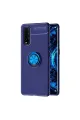 Oppo Find X2 Kılıf Range Yüzüklü Silikon - Mavi