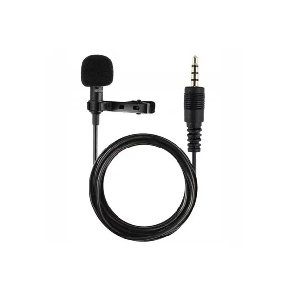 3.5mm Jak 1.5 Metre Double Mikrofon - Siyah