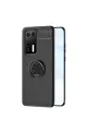 Huawei P40 Kılıf Range Yüzüklü Silikon - Siyah