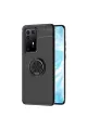 Huawei P40 Pro Kılıf Range Yüzüklü Silikon - Siyah