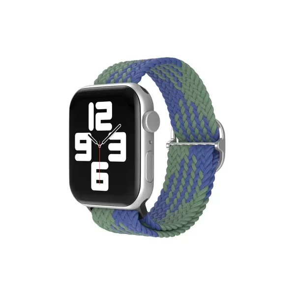 Apple Watch 38mm  Kordon - Yeşil-lacivert