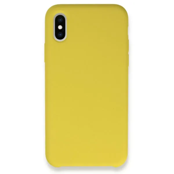 Apple İphone Xs Max Kılıf Lansman Legant Silikon - Sarı