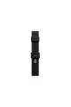 Apple Watch 38mm Kr408 Çizgili Silikon Kordon - Siyah