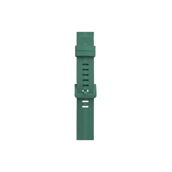 Apple Watch 38mm Kr408 Çizgili Silikon Kordon - Yeşil
